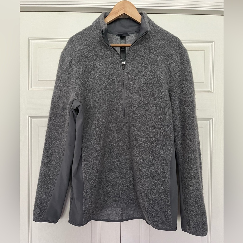 Lululemon Tundra Trek 1/2 Zip Wool Blend in Grey - Men's Large